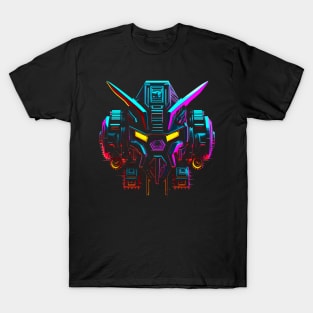 80s retro gaming mecha neon design T-Shirt